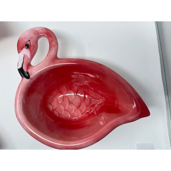 Tommy Bahama Melamine Pink Flamingo Serving Bowls Set of 3   - NEW - Picture 8 of 9